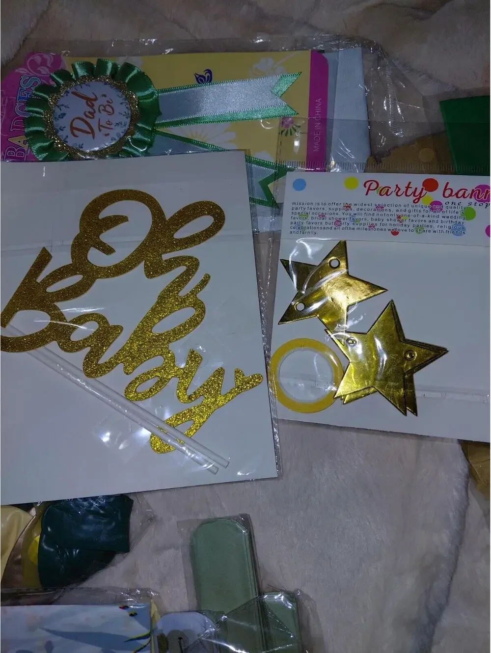Baby shower party supply pack Mom And Dad To Be